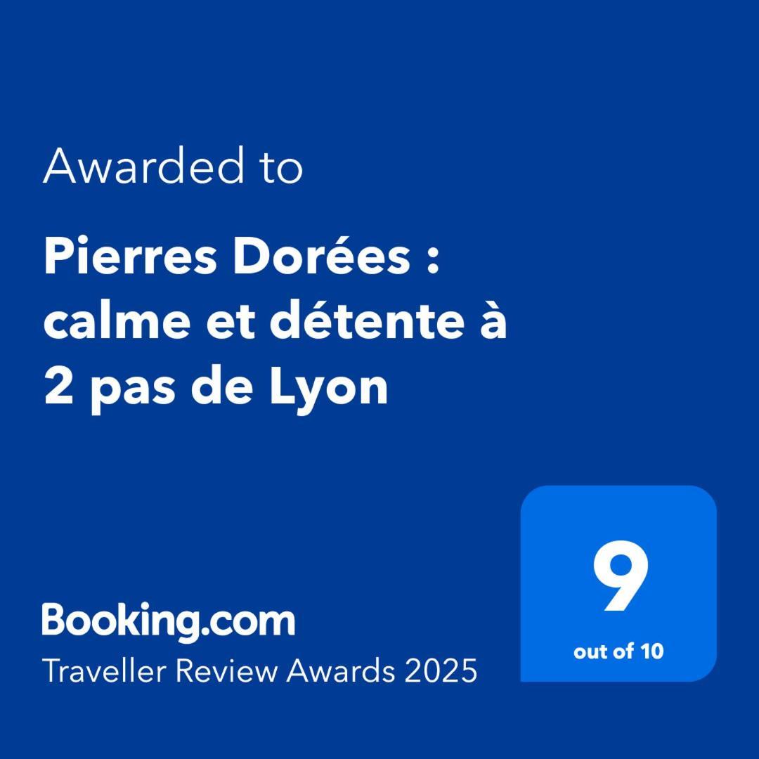 Pierres Dorees : Calme Et Detente A 2 Pas De Lyon Charnay  外观 照片
